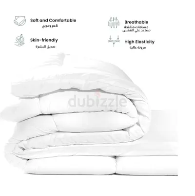 White All-Season Comforter / Duvet - Soft  Breathable