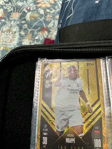 100 club mbappe trading soccer card