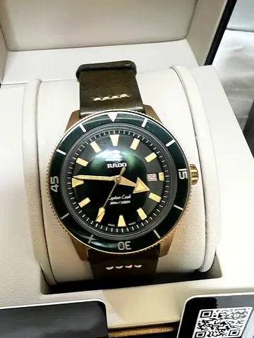 Limited Edition Rado Captain Cook Automatic Bronze 42mm - Green