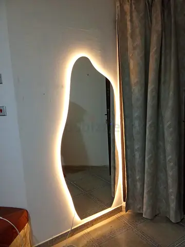 Full-Length Irregular LED Backlit Wall Mirror - Warm White