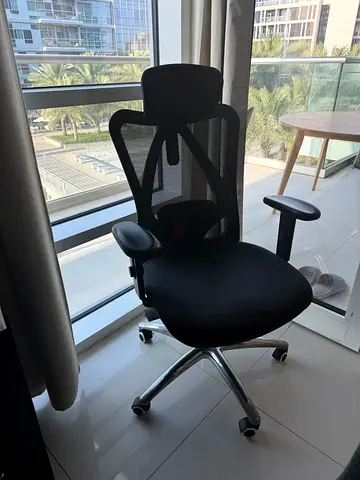 Ergonomic Black Mesh Office Chair with Headrest