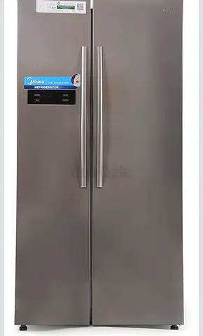 Midea 690L Gross Side-by-Side Refrigerator HC689WENS with Touch Screen LED Display