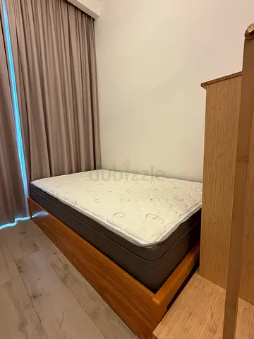 Customized bed with box 205cm x  120cm. 8 months old, barely used, good as new