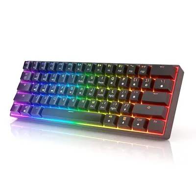 Compact RGB Mechanical Keyboard - 60% Wireless/USB Gaming Keyboard