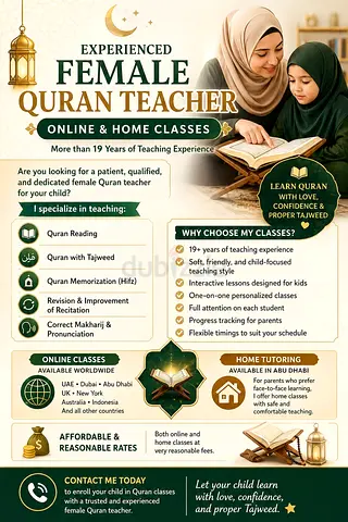 Female Quran teacher
