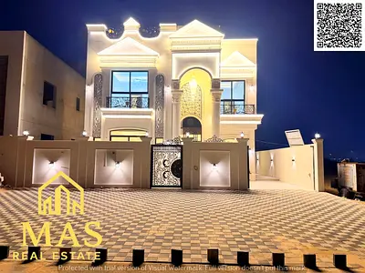 تحفة معمارية للبيع في الحليو 2 – عجمان | طابقين + رووف | 5 ماستر | شامل المكيفات المركزية