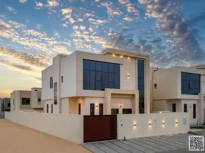 Villa for sale in Ajman | Al Helio 2 area | 5 bedrooms, majlis, hall and maid's room | Freehold ownership for all nationalities | Price includes regis