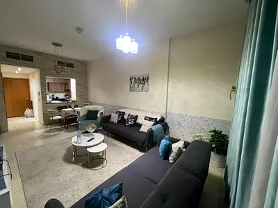 Furnished 1BR Apartment in Ajman One | High Floor & Parking