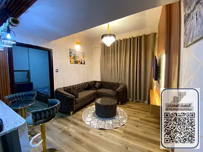 🏢 شقة مفروشة للإيجار السنوي – غرفه وصالة في أبراج الجاردن سيتي – عجمان | فرش كامل وسعر مناسب 🛋️✨