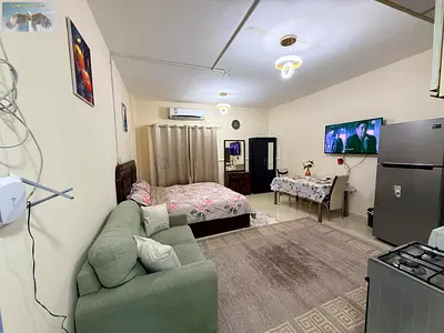 Furnished studio with clean and tidy furniture in a prime location in Al Qulay'ah area with a sea view