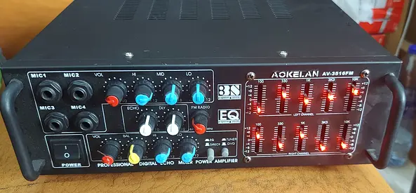 Aokelan AV-3516FM professional digital echo mixer power amplifier.