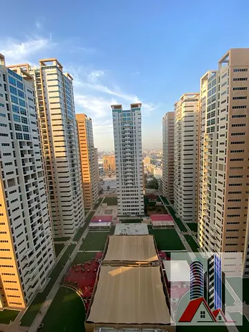 1Bhk For Sale Ajman One Tower Close Kitchen With Parking & Furniture