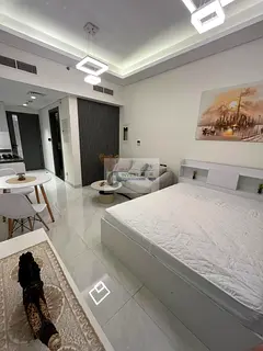 Furnished Studio | Samana Park Views | Balcony &amp; Pool Access