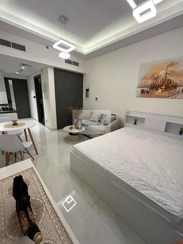 استوديو مفروش | إطلالات حديقة سمانا | دخول الشرفة والمسبح