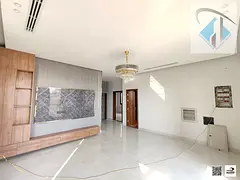 A distinctive villa for rent at a price of 90,000 annually with a spacious yard.
