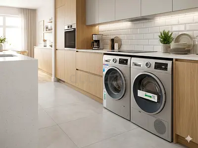 Bosch series 4 ,9kg Saprat washer dryer sat latest version 60cm