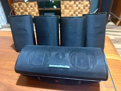 Harman Kardon speakers with stand