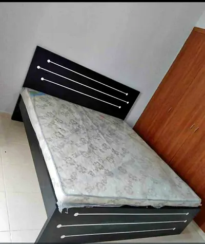 Queen Size Bed Frame.. white colour Wood