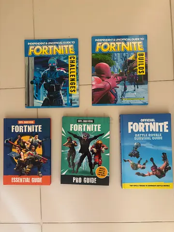 Set of 5 Fortnite Guide Books - Builds, Challenges, Pro  Essential Guides
