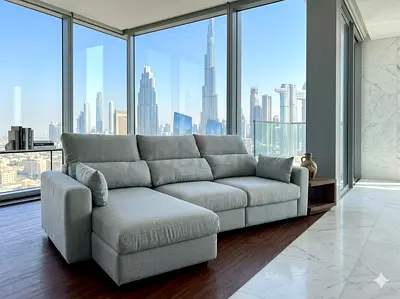 Ikea eskilstuna L shape sofa under storage