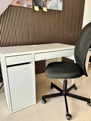 Computer desk with a chair