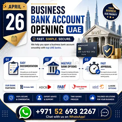 Hassle-Free Business Bank Account Opening UAE