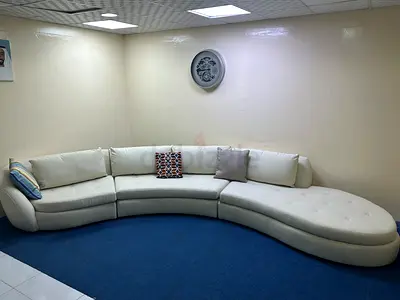 Excellent condition cratebarrel corner sofa