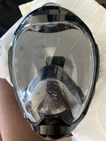 Scuba helmet single use