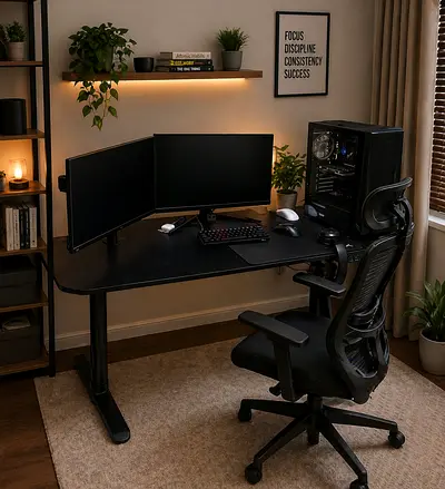 Electric hieght adjustable desk