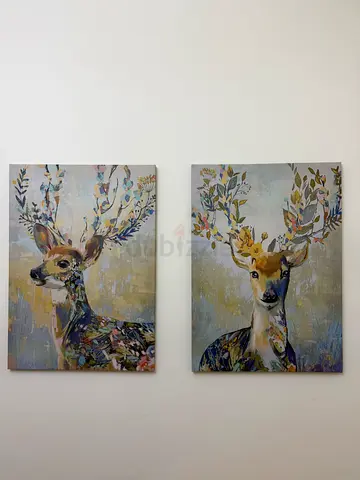 Ikea reindeer canvas