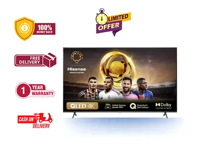 Hisense 55 Inch 144Hz New QLED 4K Ultra HD Smart TV 55E7NQTUK PRO - Warranty - Free Delivery
