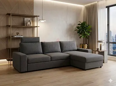 IKEA vimle L Shape Sofa Bed Dark grey Good condition