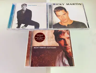 3 Ricky Martin Music CD’s