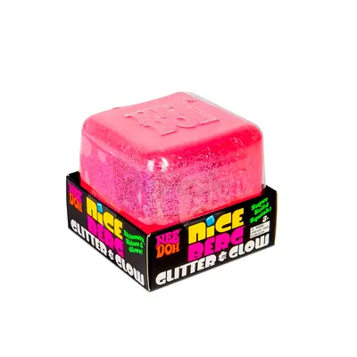 Pink Glitter Glow Slime / Nice Berg (Like Play-Doh) - Sealed Block