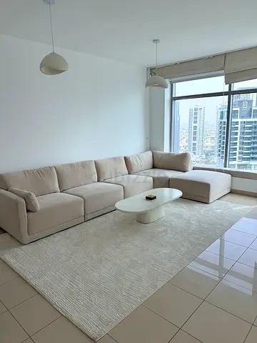 Luxury Beige Sectional Sofa with Ottoman | Barely Used | Flawless