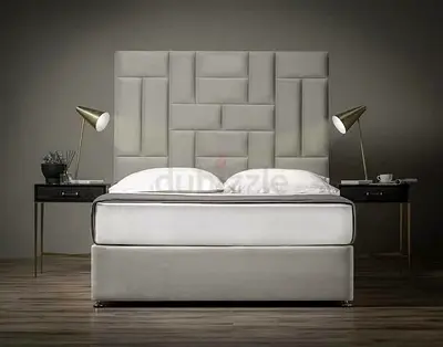 Queen Size Velvet Bed For Sale - Fully Customizable in Any Size and Custom Colors - UAE Sharjah Made