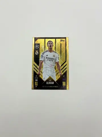 Topps UEFA Gold Card - Jude Bellingham 100 Club Unbeatable