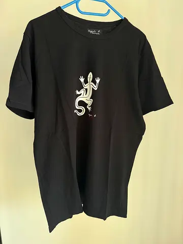 Agnès B. Men Black T-Shirt Size 2 (M)