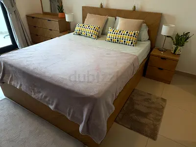 Bed set: INCLUDES: Queen Bed with storage-10inch Orthopaedic Mattress-2 side Tables-Dresser w/mirror