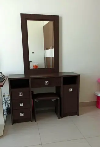 Dressing table with stool