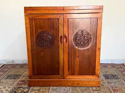 Solid Wood Folding Bar Cabinet | Imported from UK | Elegant  Unique