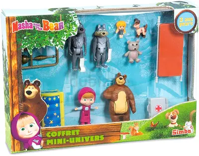 Masha and the Bear mini figures playset (Simba) - new in box