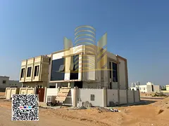 New villa for rent , first occupant Ajman - Al Yasmeen area Corner of two streets - Area 3,200 squar