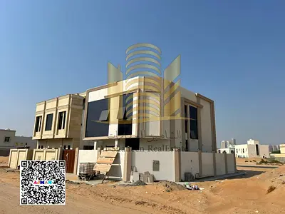 فيلا جديده اول ساكن للايجار - سعر لقطه  باماره عجمان - منطقه الياسمين زاويه شارعين - مساحه 3200 قدم بسعر لقطه - خلف الحديقه تشطيب سوبر لوكس تتكون من :