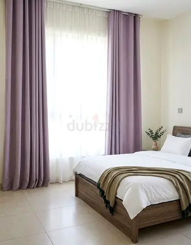 Lavender blackout curtains(132×290cm)