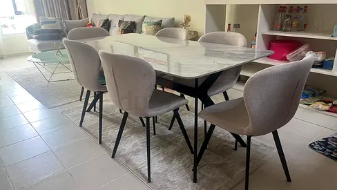 6 seater dining table