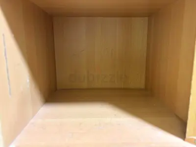 Light wood single cube shelf / small cabinet compartment - good condition