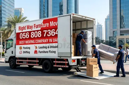 Used Moving/Delivery Truck with Loading Ramp – Right Way Furniture Movers (UAE)