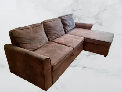 3-Seater L-Shaped Sofa with Chaise - Comfortable, Good Condition