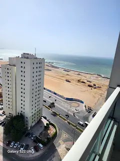 Furnished one-bedroom apartment for monthly rent in a prime location on Ajman Corniche 🌊